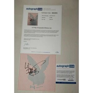 Lil Flip signed Blotter Art print with COA from ACOA Psychedelic‎ Houston Rap